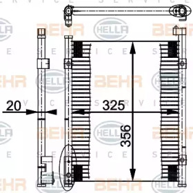 Кондиционер HELLA для HONDA CIVIC VI седан (EJ, EK) 1.6 VTi (EK4)
