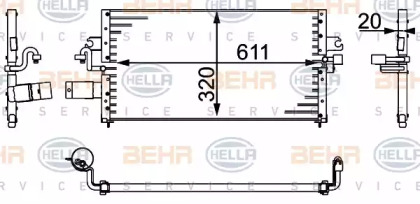Кондиционер HELLA для NISSAN PRIMERA Traveller (W10) 2.0 i