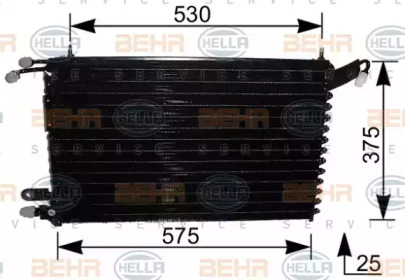 Конденсатор HELLA для VW GOLF II (19E, 1G1) 1.8 GTI 16V