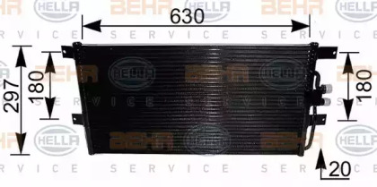 Кондиционер HELLA для VW TRANSPORTER IV c бортовой платформой/ходовая часть (70XD) 1.9 TD