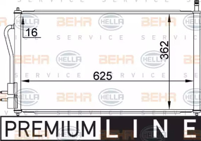 Конденсатор HELLA для FORD FOCUS седан (DFW) 1.8 16V