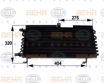 Кондиционер HELLA для PEUGEOT 205 I (741A/C) 1.7 Diesel