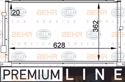 Конденсатор HELLA для FORD MONDEO III Turnier (BWY) 2.5 V6 24V