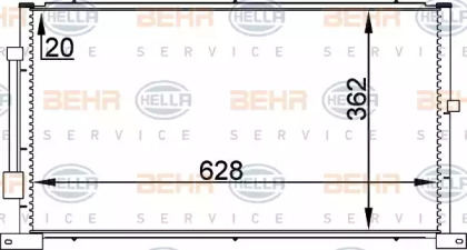 Конденсатор HELLA для FORD MONDEO III Turnier (BWY) 2.5 V6 24V