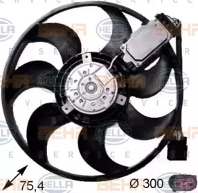 Вентилятор HELLA для PORSCHE CAYENNE (9PA) Turbo 4.5
