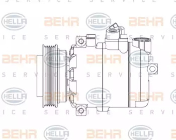 Компрессор/детали HELLA для PORSCHE 911 Кабриолет (997) 3.6 Turbo