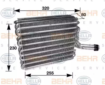 Кондиционер HELLA для VW GOLF II (19E, 1G1) 1.8 GTI 16V