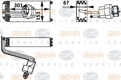 Кондиционер HELLA для NISSAN KUBISTAR (X76) 1.5 dCi