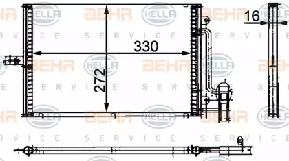 Кондиционер HELLA для PORSCHE 911 (996) 3.4 Carrera