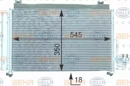 Кондиционер HELLA для KIA RIO универсал (DC) 1.3