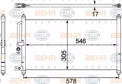 Кондиционер HELLA для HONDA PRELUDE IV (BB_) 2.0 i 16V (BB3)