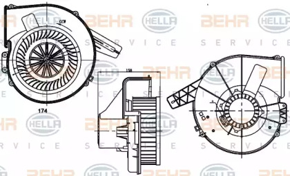 Отопление и вентиляция HELLA для VW POLO (6R, 6C) 1.2 TSI