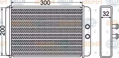 Салонный теплообменник HELLA для FIAT DUCATO c бортовой платформой/ходовая часть (230_) 2.5 TDI
