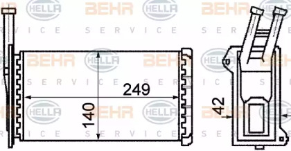 Отопление и вентиляция HELLA для FORD ESCORT IV Turnier (AWF, AVF) 1.6 D