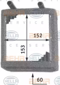 Водяной / масляный радиатор HELLA для NISSAN VANETTE Фургон (C22) 1.5
