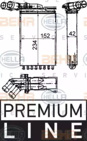 Салонный теплообменник HELLA для PEUGEOT 306 Кабриолет (7D, N3, N5) 1.8 16V