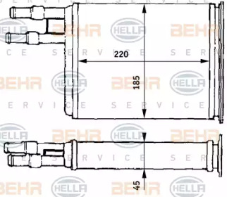 Салонный теплообменник HELLA для FIAT DUCATO c бортовой платформой/ходовая часть (230_) 2.5 TDI