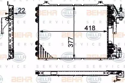 Конденсатор HELLA для RENAULT CLIO I (B/C57_, 5/357_) 1.4