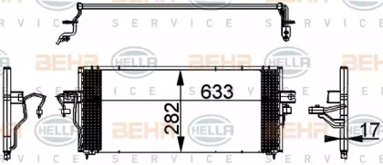 Кондиционер HELLA для NISSAN ALMERA I (N15) 2.0 D