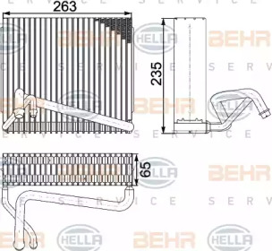 Испаритель HELLA для VW CRAFTER 30-50 c бортовой платформой/ходовая часть (2F_) 2.5 TDI
