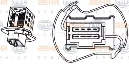 Двигатель вентилятор HELLA для NISSAN INTERSTAR Фургон (X70) dCi 140
