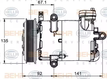 Компрессор/детали HELLA для PEUGEOT BOXER c бортовой платформой/ходовая часть 2.2 HDi 130