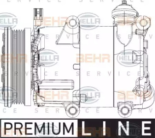 Кондиционер HELLA для FORD FOCUS III седан 2.0