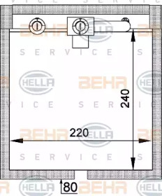 Испаритель HELLA для FORD FOCUS седан (DFW) 1.8 16V