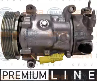 Кондиционер HELLA для PEUGEOT 207 CC (WD_) 1.6 16V Turbo