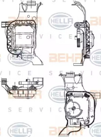 Кондиционер HELLA для VW POLO (6R, 6C) 1.2 TSI
