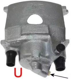 Суппорт диского колесного тормозного механизма HELLA для VW GOLF II (19E, 1G1) 1.8 GTI 16V