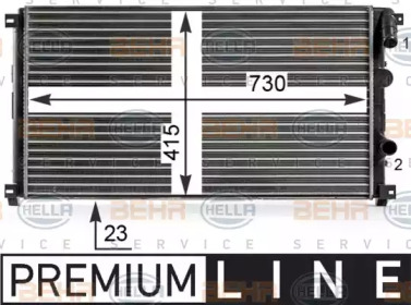 Водяной радиатор HELLA для NISSAN INTERSTAR Фургон (X70) dCi 80