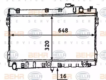 Водяной / масляный радиатор HELLA для MAZDA MX-5 I (NA) 1.8