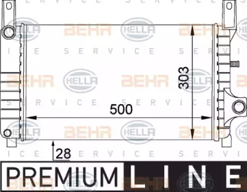 Водяной радиатор HELLA для FORD FIESTA III (GFJ) 1.6