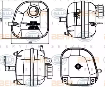 Расширительный бачок HELLA для MINI MINI Кабриолет (R52) Cooper S