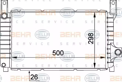 Водяной радиатор HELLA для FORD FIESTA III (GFJ) 1.6