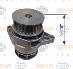 Водяной насос HELLA для VW CADDY II Variant (9K9B) 1.4