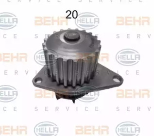 Водяной насос / прокладка HELLA для PEUGEOT 405 I (15B) 1.4