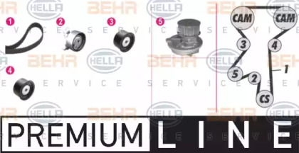 Комплект ремней ГРМ HELLA для CHEVROLET NUBIRA седан 1.8