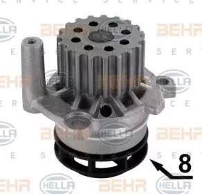 Водяной насос HELLA для VW CRAFTER 30-50 c бортовой платформой/ходовая часть (2F_) 2.0 TDI 4motion