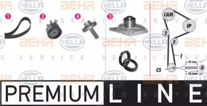 Водяной насос / прокладка HELLA для NISSAN KUBISTAR (X76) 1.5 dCi