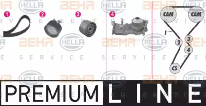 Водяной насос HELLA для RENAULT CLIO III (BR0/1, CR0/1) 1.6 16V GT (BR10, CR10)