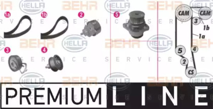 Комплект ремней ГРМ HELLA для VW POLO (6R, 6C) 1.4 BiFuel