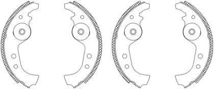 Тормозная колодка / накладка HELLA для FIAT PANDA (141_) 1000 4x4