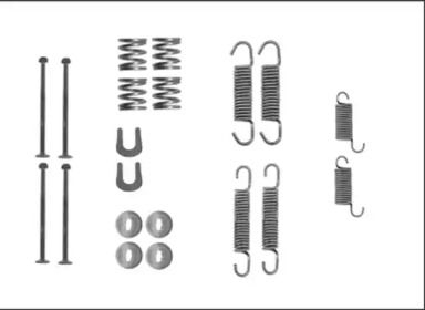 Барабанный тормозной механизм HELLA для NISSAN PATROL III/2 Hardtop (K260) 2.8 D