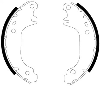 Тормозная колодка / накладка HELLA для PEUGEOT 205 I (741A/C) 1.7 Diesel