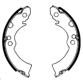Барабанный тормозной механизм HELLA для NISSAN SUNNY I (B11) 1.7 D