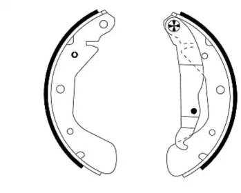Барабанный тормозной механизм HELLA для CHEVROLET CORSA Пикап 1.4 GLS