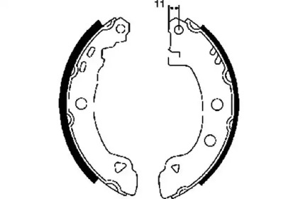 Барабанный тормозной механизм HELLA для ALFA ROMEO 146 (930_) 1.9 JTD (930.B4B)