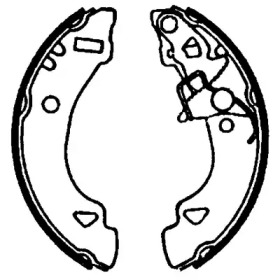 Тормозная колодка / накладка HELLA для FIAT PANDA (141_) 1100 4x4